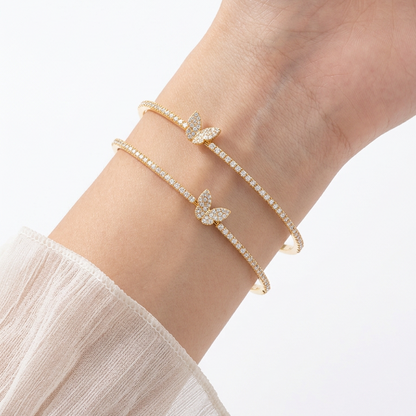 Butterfly Double Layer Bracelet